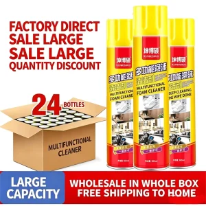 650ml Multifunctional No Rinse Foam Cleaner Car Interior Sofa Fabric Furniture Shoes Stain Remover Dilution 1:10