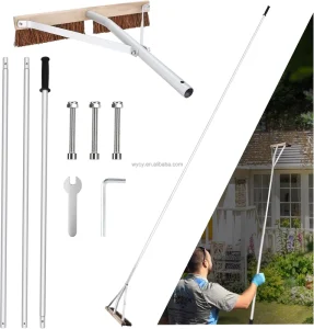 6M Adjustable Roof Rake & Shovel Aluminum 6061 Telescopic Pole TPE Handle Multi-purpose Snow Removal Tool for Home