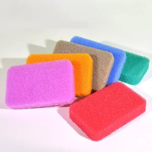 6Pcs Color Silicone Sponge Set Custom Color Eco Reusable Strong Decontamination 250%-500% Absorption Scouring Pad
