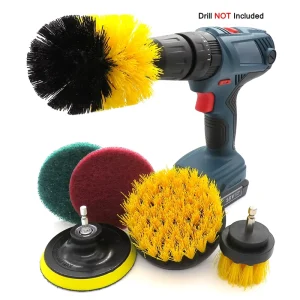 6Pcs Electric Cleaning Brushes Set Car Wash Brushes Abrasive Tools Power Brush for Household Cleaning Tools & Accessories