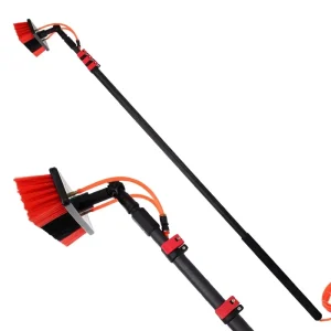 7.2m/10.8m Water Fed Cleaning Tool Aluminum Telescopic Pole with Fed Brush Solar Panel Cleaning Tube
