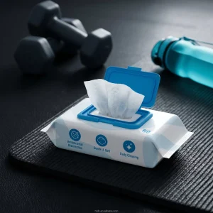 75% Alcohol Eco Friendly Antibacterial Flushable Non Woven Wipes 60pcs High Quality Individually Wrapped Scented 99.9% Wipes