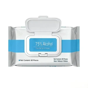 75% Alcohol Sanitizing Wet Wipes Disposable Antibacterial Sterile Lint Free Eco-Friendly Individually Wrapped Portable Home