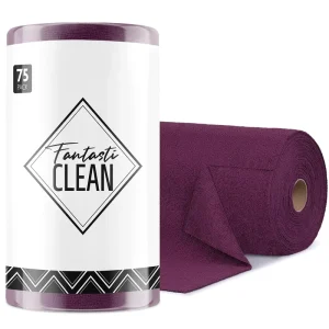 75 Pack Eco Friendly Microfiber Cleaning Cloth Tear Away Roll Towels Washable Kitchen Use for 175gsm