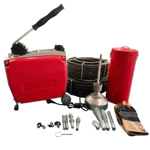 750W Electric Spring Pipe Dredging Machine 40m Reach Drain Unclogger for Sewage Pipes 50 200mm Diameter