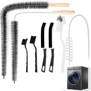 8 Pack Washing Machine Cleaner Brush Dryer Cleaning Brush Crevice Cleaning Brush for Bathroom Shower Kitchen