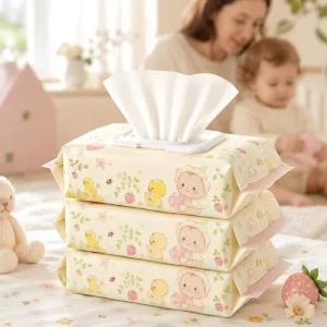 80 Count Packs Fragrance Free Alcohol Free Soft Non Woven Fabric Soft Baby Wet Wipes