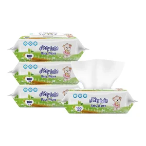 80 Pcs 100Pcs Pack Alcohol Free & Unscented Wet Wipes for Sensitive Skin Facial Cleansing and Baby Care OEM ODM Available