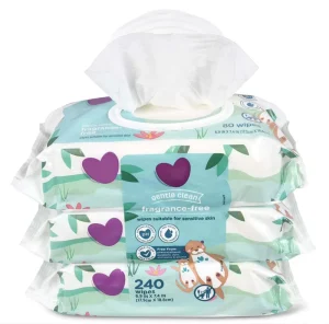80 Pcs Organic 99.9% Water Based Baby Dental Wipes Natural Sensitive Cleansing Wipes