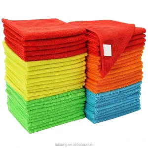80% Polyester 20% Polyamide 30*30cm Microfiber Towel Car Wash Towel Kitchen Tableware Dish Cleaning Cloth Kitchen Towel