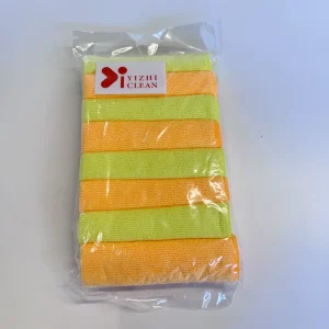 80% Polyester 20% Polyamide Customized Microfiber Glass & Kitchen Cleaning Reusable Quick Dry Car Towel