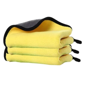 800GSM 30 40 Warp Knitted Microfiber Eco Friendly Car Cleaning Cloth Super Thick Square Kitchen Towels Quick Dry Factory