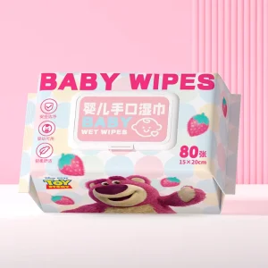 80pcs Disposable Eco Friendly Pure Water Wet Wipes Soft Scented Thick Pump Household Makeup Baby’s Cleansing Wipes
