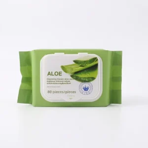 80pcs Gentle Hydrating Facial Cleansing Wipes Alcohol Free Disposable Make up Remover Towelettes for Sensitive Skin