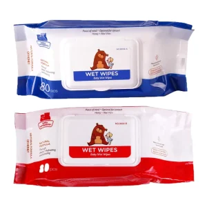 80pcs Honey Aloe Vera Alcohol Free Baby Wipes for Gentle and Safe Skin Cleansing
