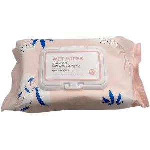 80pcs Pure for Water Wet Wipes for Effective Daily Skincare Eco Friendly Cleansing Wipes Skin Care
