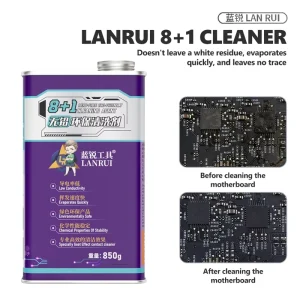 8+1 Lead Free PCB Cleaner for Mobile Phones Tablets Electronics Repair Mainboard PCB Cleaning and Degreasing Tools