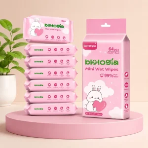 8pcs bag Outdoor Portable Hand Face Disposable Wipes Gentle Soft Cleansing Mini Travel Pack for Baby Care Toilet Use
