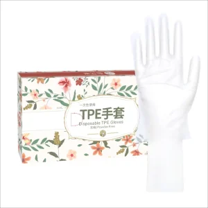 9 Inches Wide Cuffs Kitchen Food Contact Transparent Customized Friendly Plastic Disposable TPE Gloves