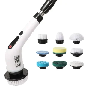 9-in-1 Electric Cleaning Brush Bathroom Extension Brush Cleaning