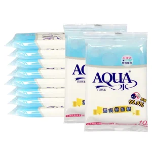 99.9% Water Flushable Wet Wipes Antibacterial Healthy and Safe Non Scented Toilet Paper