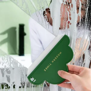 A3293 Cloud Design Mini Countertop Silicone Wiper with Plastic Handle Small Bathroom Glass Cleaner Squeegee