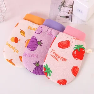 A3602 Sustainable Double Sided Thickened Cotton Bath Gloves for Adults Unisex Household Use Made in China
