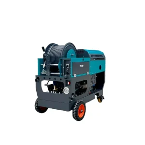 AMJET MS2045 200bar Drain Jetting Machine 45lpm Drain Cleaning Equipment with Remote Control Sewer Cleaner for Pipe Cleaning