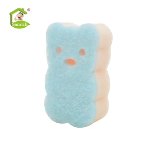 Abrasive Polyester Scouring Pad with Sponge Kitchen Scrubber for Kitchen Cleaning