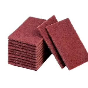 Abrasive Tools 6*9inch 7447 Non woven Maroon Scouring Pad Sanding Sponge