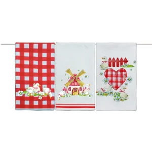 Absorbent Kitchen Towel Custom Printed Tea Towel Waffle Weave Dish Towels