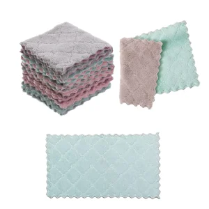 Absorbent Kitchen Towels Microfibre Detailing Window Glass Dish Towels Kitchen Tea Towels Microfiber Cleaning Cloth