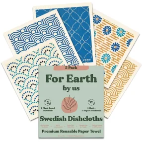 Absorbent Sponge Cleaning Cloths Washable Reusable Soft Kitchen Towels Dish Cloth Kitchen Wood Pulp Swedish Dish Cloth