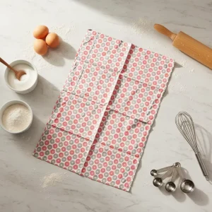 Absorbent and Durable Custom Cotton Kitchen Tea Towel with Personalized Printing Design