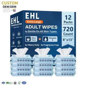 Adult Cleansing Wipes Export Quality Pure Water Wet Wipes for Sensitive Skin OEM Available Fragrance-Free Wet Tissue