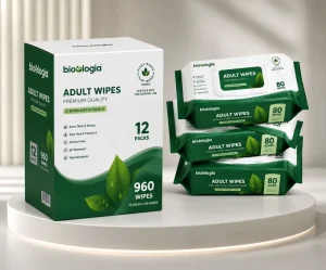 Adult Wet Wipes Disposable Patient Washcloths Wet Wipes for Incontinence and Cleansing for Elderly Large Size Body Wipes