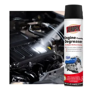 Aeropak 650ml Aerosol Foaming Automotive Engine Cleaning Spray Removes Oil Stains Engine Exterior Cleaner Tinplate Can Quickly