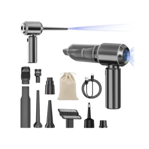 Air Duster Handheld Electric ABS Car Vacuum Cleaner 16000PA Portable Cordless 6000mAh Battery RV Garage Outdoor Home Use