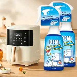 Air Fryer Microwave Grate Remove Crease and Grime Kitchen Cleaning Spray