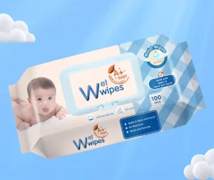Alcohol Free Eco Friendly Baby Cleansing Wipes Extra Soft Spunlace Nonwoven 80pcs for Hand & Mouth Use