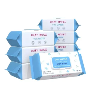Alcohol-Free Soft Wet Wipes Baby Wipes Waterwipe Water Wipes for Daily Skin Care