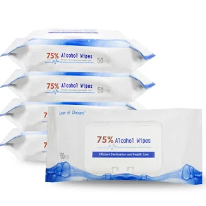 Alcohol Wipes Antiseptic Towelette First Aid Wound Hand Sanitizing Wipes for Cleaning Use Wet Wipes