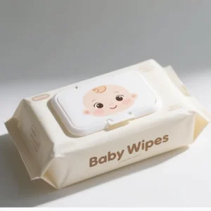 All Natural Non Woven Alcohol Free Unscented Baby Wet Wipes 100pcs Sensitive Skin 15x20cm for Skin Care Household