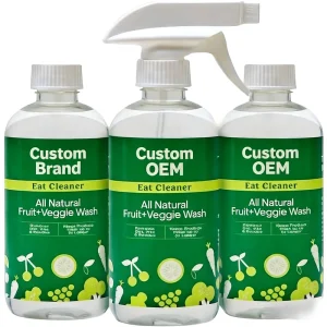 All Natural Safe Effective New Improved Nozzle Removes Harmful Residue Fruit Vegetable Wash for Kitchen Customizable Made China