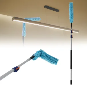All in One Flexible Cleaning Mop Foldable Duster for Ceiling Fans Corners and Easy Housework