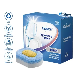 All-in-one 3 Color Super Degrease Cleaning Deep Stain Removal High Concentrated Natural Dishwashing Dishwasher Tablet