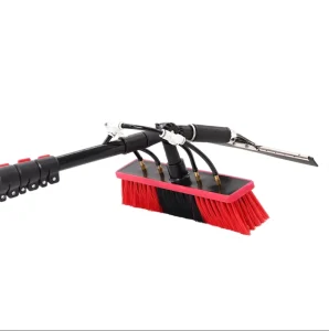 Aluminum Alloy Telescopic Cleaning Tools Kit Extendable Water Fed Pole Brush for Solar Panel Cleaning
