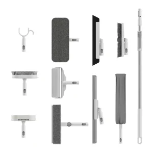 Aluminum Eco Friendly Multi Cleaning Kit with Retractable Telescopic Pole Brushes & Dusters for Crevice Cleaning