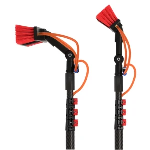 Aluminum Telescopic Solar Panel Cleaning Pole Water Fed Window Washing Brush Handle for Household Use
