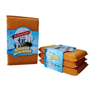 American Dad Soft Dishwashing Sponge Temperature Sensing for Home Use Softens Hot Water Hardens Cold Water Sponges Scouring Pads